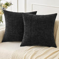 MIULEE Halloween Pack of 2 Couch Throw Pillow Covers 20x20 Inch Soft Black by MIULEE