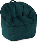 Big Joe Milano Bean Bag Chair for Kids, Ultra-Soft Emerald Plushie Polyester by BigJoe