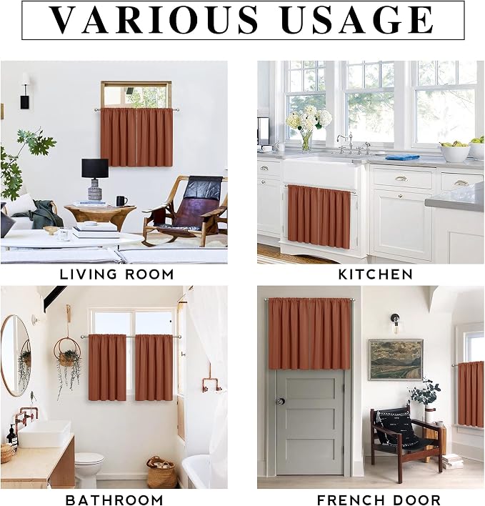 RYB HOME RV Curtains for Camper Windows, Mini Small Thermal Insulated Sunlight - Image 6
