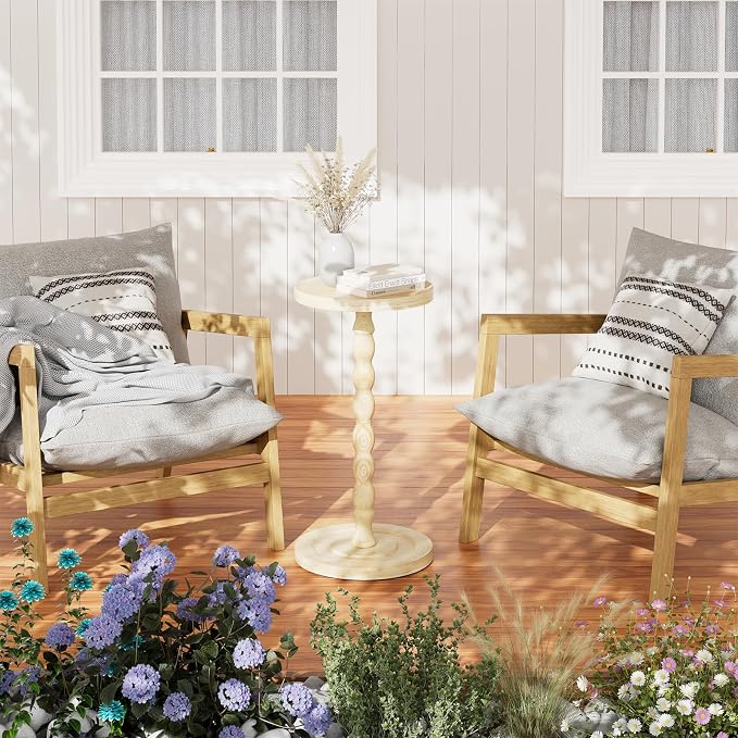 Simple Trending Round Side Table, Small Drink Table, Beside End Table - Image 7