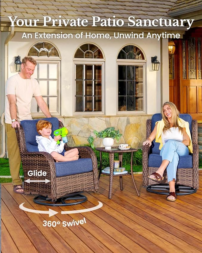 HILLGA 3-Piece Luxury Patio Furniture Set - Image 3