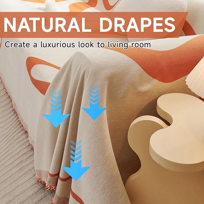 VClife Couch Cover for Sofa Washable Plush Sofa Cover Slipcover - Image 3
