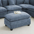 35‘’ Modern Chenille Cloud Sofa Ottoman, Rectangle Ottoman by WUTUTUEE