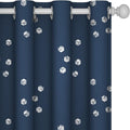 Deconovo Designer Series Silver Print Cubic Print Blackout Curtains by Deconovo