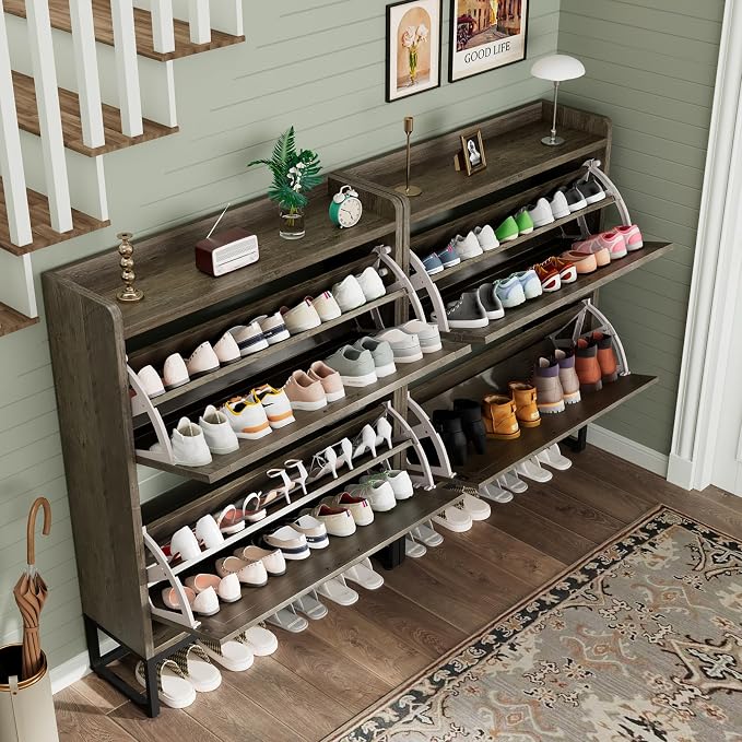 GRUSIGN Shoe Cabinet, Shoe Storage Cabinet - Image 7