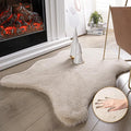 Ashler Faux Fur Rug, Upgraded Soft Faux Rabbit Fur, 2 x 3 Feet, Machine by AshlerHomeDeco