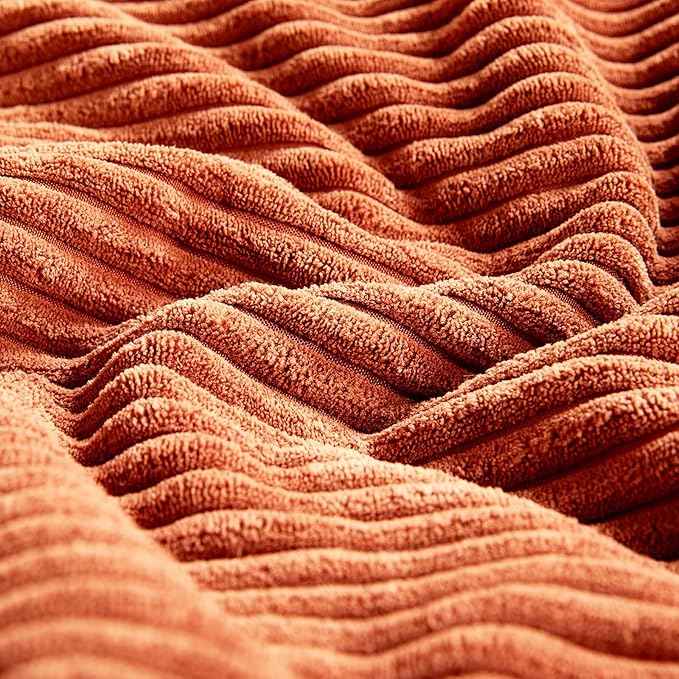 Fancy Homi Set of 2 Burnt Orange Lumbar Decorative Throw Pillow Covers 14x22 - Image 5