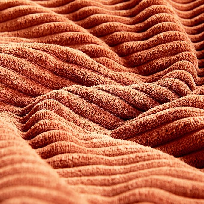 Fancy Homi 2 Packs Burnt Orange Samll Fall Decorative Throw Pillow Covers 14x14 - Image 5