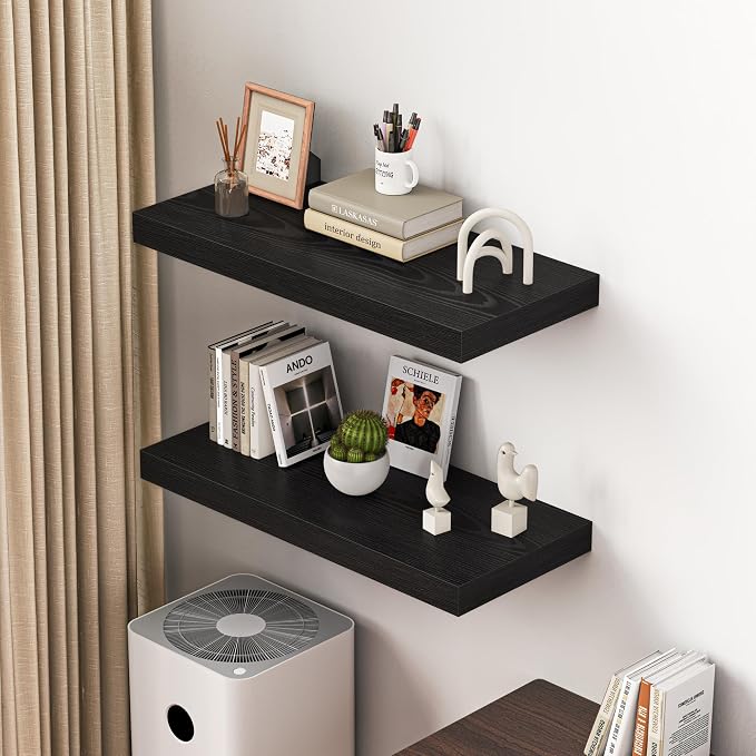 Dreamland 32" Floating Shelves for Wall, Wall-Mounted Shelves for Bedroom - Image 2