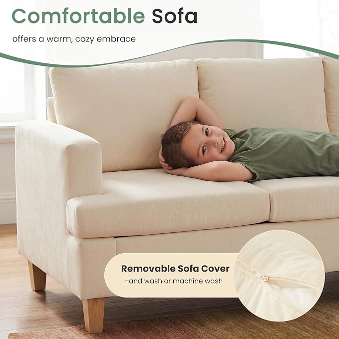 YOUDENOVA Sofa, 3 Piece Set Comfy Sofa, 2 Loveseat & 3 Seater Couch - Image 6