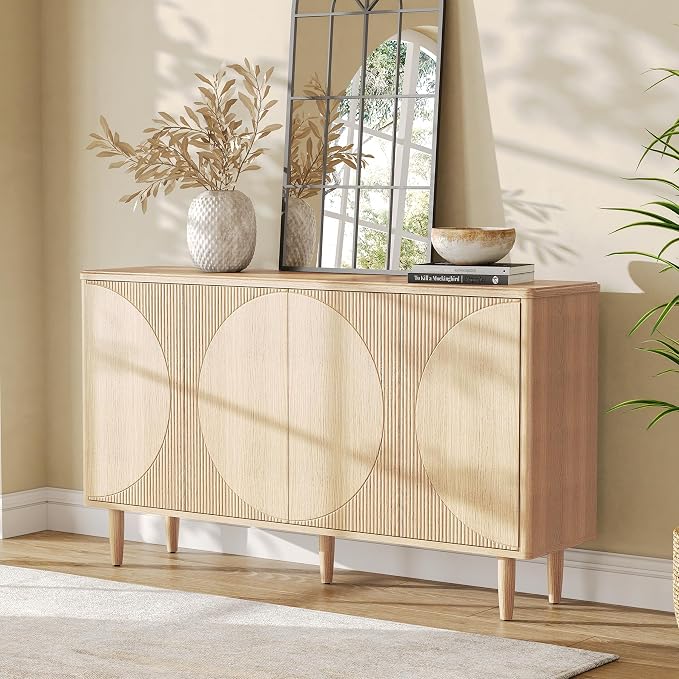 LITTLE TREE 59-Inch Buffet Cabinet Sideboard - Image 2