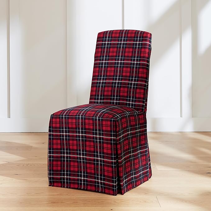 SureFit Cove Cotton Canvas Long Dining Room Chair Covers, Dining Chair Cover by SureFitInc