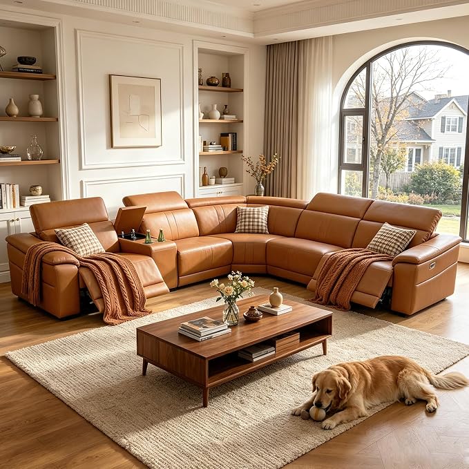 Power Recliner Sofa Set, Reclining Sectional Sofa Couch by PonlivingFurniture