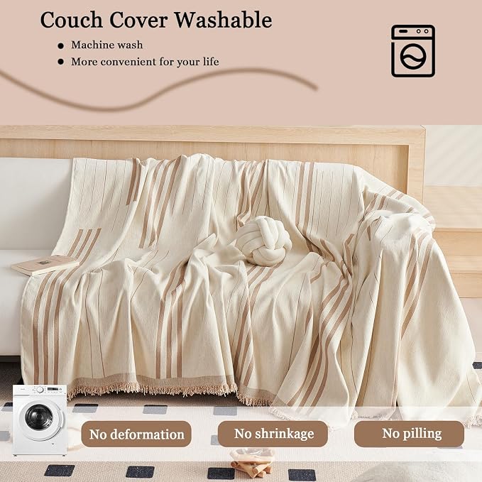 DREAMINGO Couch Cover Reversible Chenille Furniture Protector Sofa Covers - Image 6