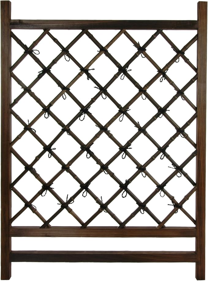 Red Lantern Japanese Wood & Bamboo Fence Section by RedLantern