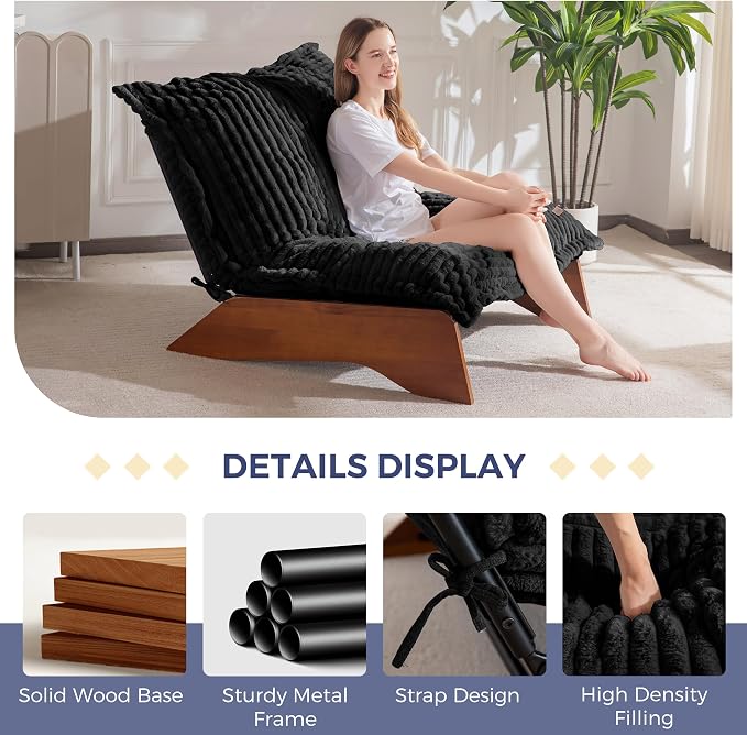 MAXYOYO Adjustable Living Room Chair, 3-Position Bean Bag Chair - Image 6