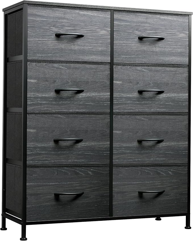 WLIVE Fabric Dresser for Bedroom, Tall Dresser by WLIVE