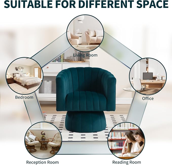 Swivel Accent Barrel Chair - Image 5