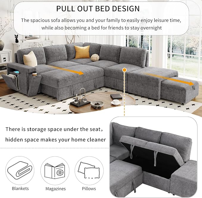 Merax L-Shaped Modular Sofa - Image 6