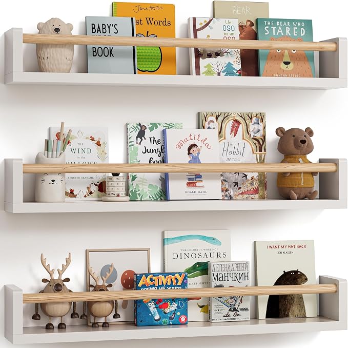 G&W Gruwald Nursery Book Shelves, Wall Bookshelf, Book Shelf by G%26W+Gruwald
