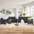 84" Convertible Sectional Sofa Set, 3 Seat L Shaped Couch by soscana