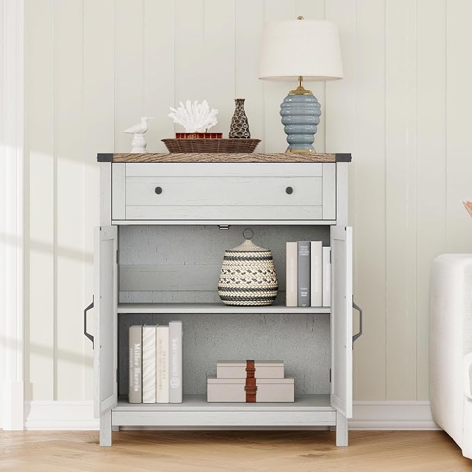 ChooChoo Kitchen Storage Cabinet, Coffee Bar Cabinet, Farmhouse Buffet Sideboard - Image 5
