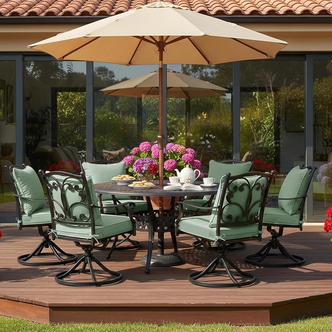 Summsun Outdoor Cushions for Patio Furniture, Faux Linen Water Resistant - Image 9