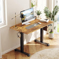 Veken 39.4" Small Electric Standing Desk, Height Adjustable Sit Stand Up by Veken