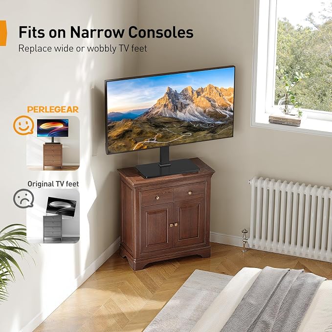 Perlegear Tabletop TV Stand, Universal TV Stand - Image 6