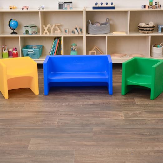 Children's Factory Adapta-Bench, CF910-029 Blue, Kids Flexible Seating - Image 7
