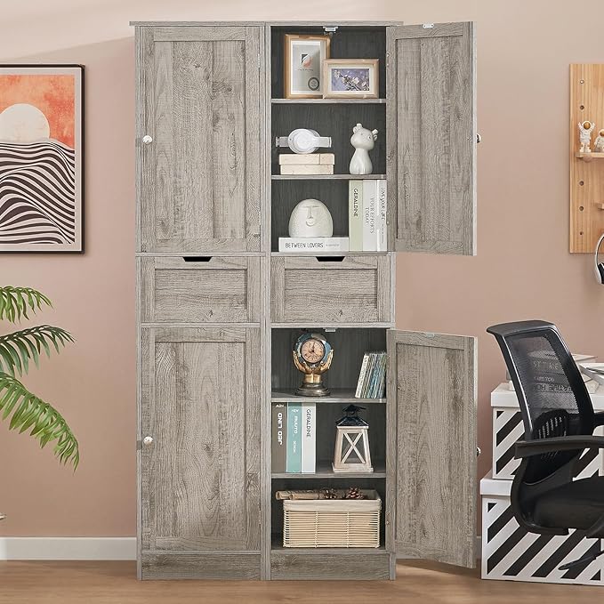 Iwell 67" Tall Bathroom Cabinet - Image 4