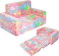 SLIGUY Kids Couch, Fold Out Kids Sofa Chair, Toddler Convertible Sofa to by SLIGUY