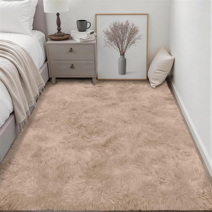 Fluffy 5x7 Area Rugs for Living Room Bedroom: Ultra Soft Shag Rug Non-Slip - Image 3