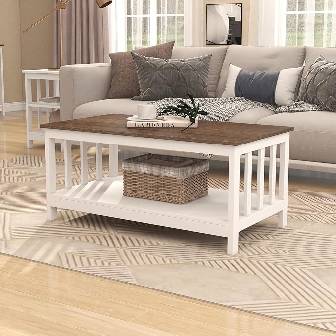 ChooChoo Farmhouse Coffee Table, 40 Inch by ChooChoo