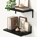 Fun Memories Deep Floating Shelves, 16W x 8D Floating Shelves Set of 2 by FunMemories