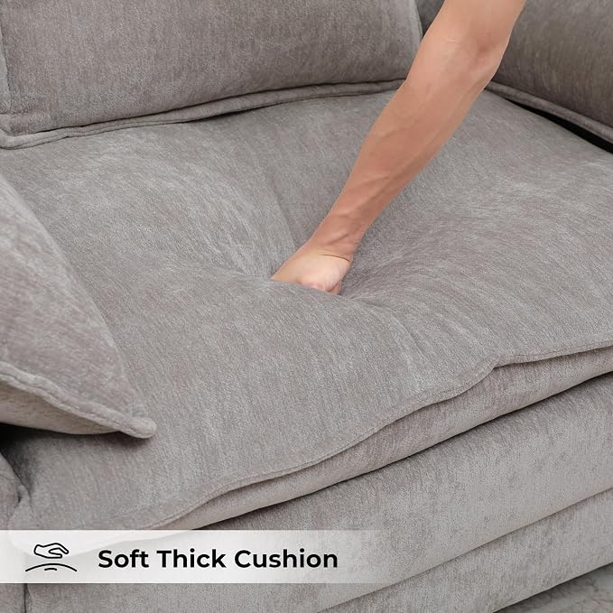 Oversized Accent Chair, Modern Chenille Cloud Sofa Chair - Image 8