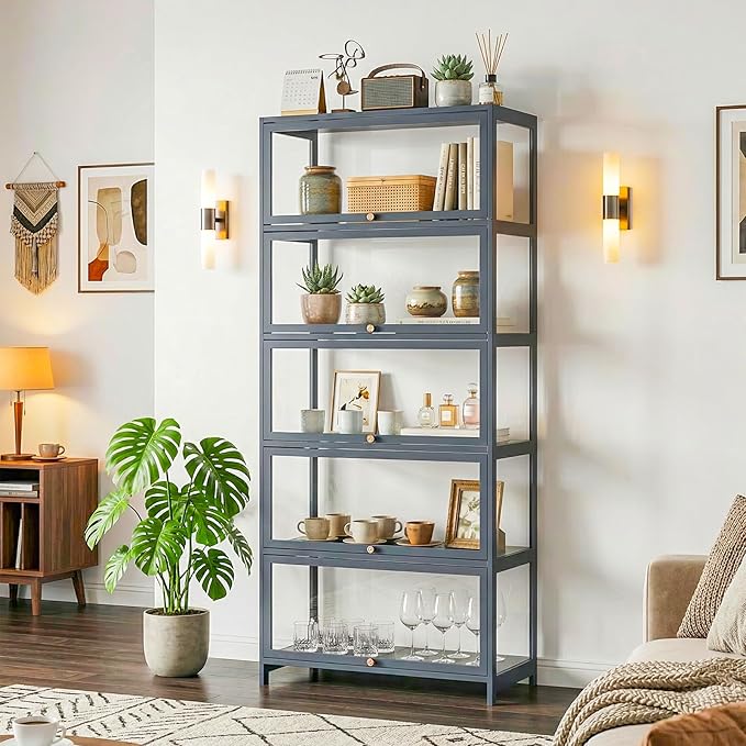 5-Tier Clear Display Cabinet - Image 8