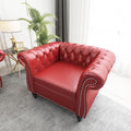 AVZEAR Leather Upholstered Armchair, Single Sofa Chair by AVZEAR