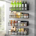 DTUQYX Magnetic Spice Rack for Refrigerator, 4 Pack 100% Metal Strong Magnet by DTUQYX