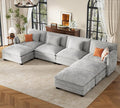 ELUCHANG Oversized 153" Modular Sectional Sofa, Comfy Cloud Couch, U Shaped by ELUCHANG