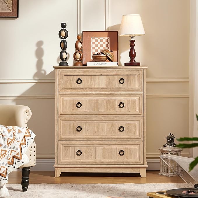 Joaxswe Farmhouse 4 Drawer Dresser - Image 12