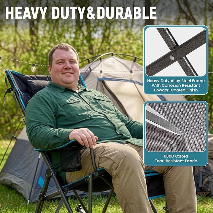 FUNDANGO Oversized Rocking Camping Chair - Image 5