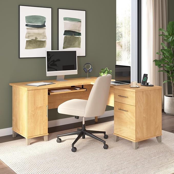 Bush Home 60-Inch L-Shaped Desk - Image 2