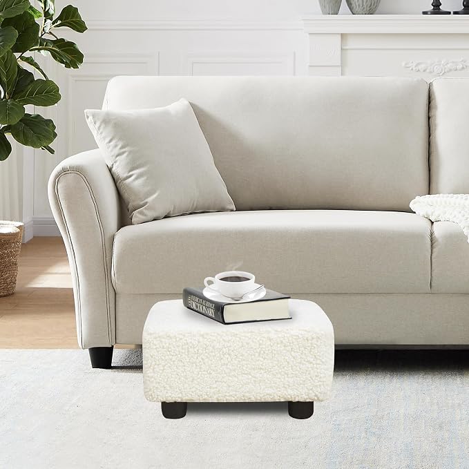CAROLMADE Small Foot Stool Ottoman Footstool - Image 2