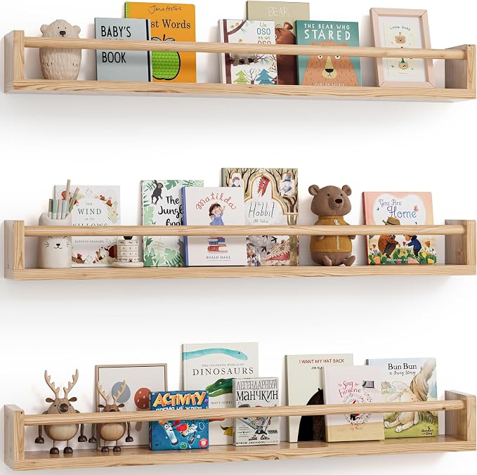 G&W Gruwald Nursery Book Shelves, Wall Bookshelf, Book Shelf by G%26W+Gruwald