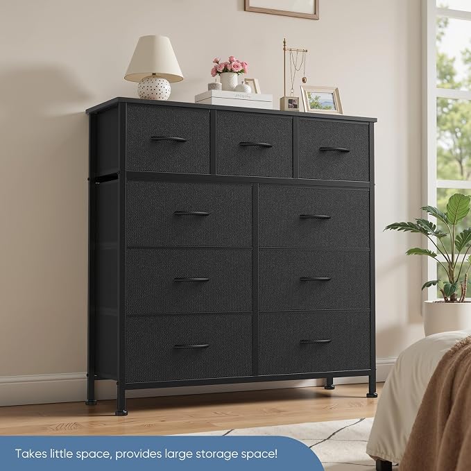 DUMOS 9 Drawer Dresser for Bedroom, Fabric Storage Organizer - Image 7