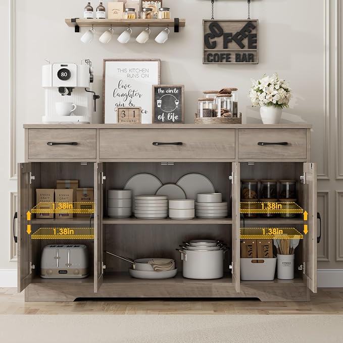 HOSTACK Buffet Sideboard Cabinet - Image 6