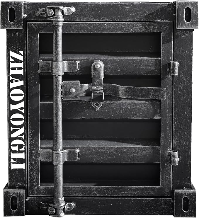 ZHAOYONGLI-End Tables Industrial Nightstand Table, 15.7x14.9x18.9 inches by ZHAOYONGLI-EndTables