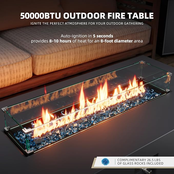 UPHA 9 Pieces Patio Furniture Sets, Wicker Outdoor Sectional Sofa Couch - Image 4