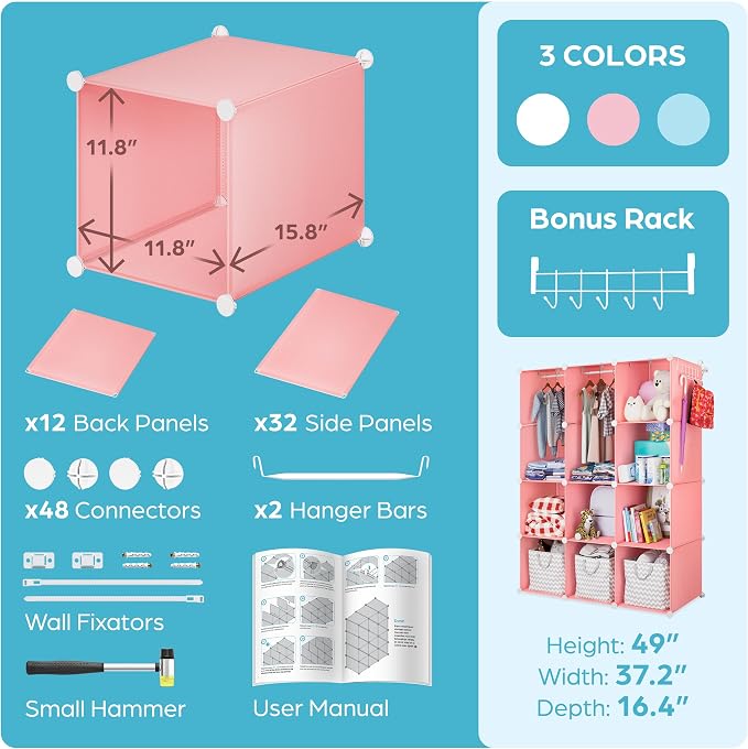 CUBEDIY Baby Closet Organizer for Nursery - Image 6